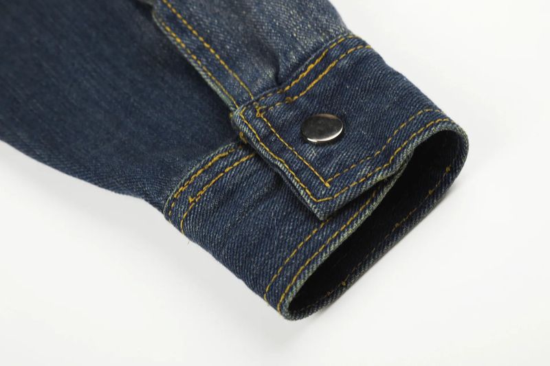 Double Belt Denim Trucker Jacket