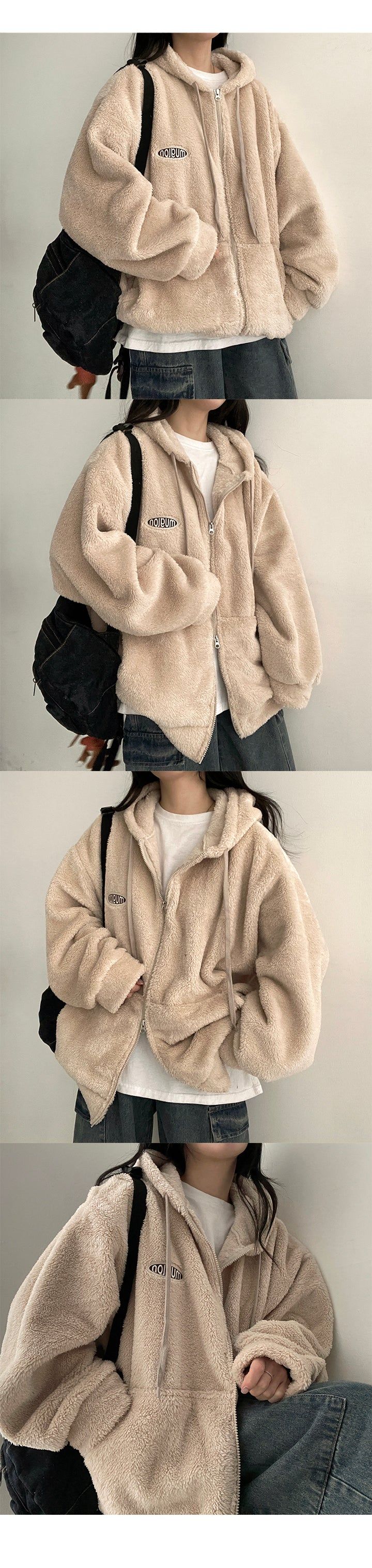 Radon Big Patch to Way Wool Hoodie Zip-Up