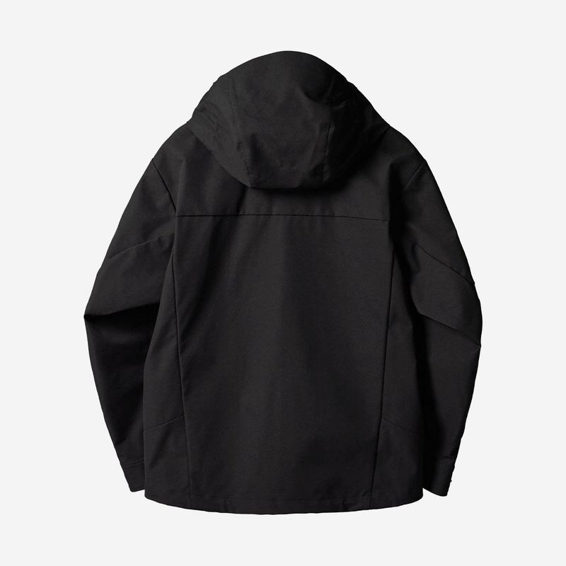 3 Layer Hard Shell Mid-Jacket - BLACK