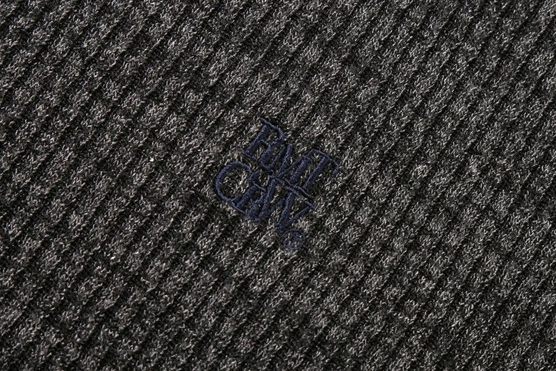 SIDE OPEN KNIT VEST_CHARCOAL