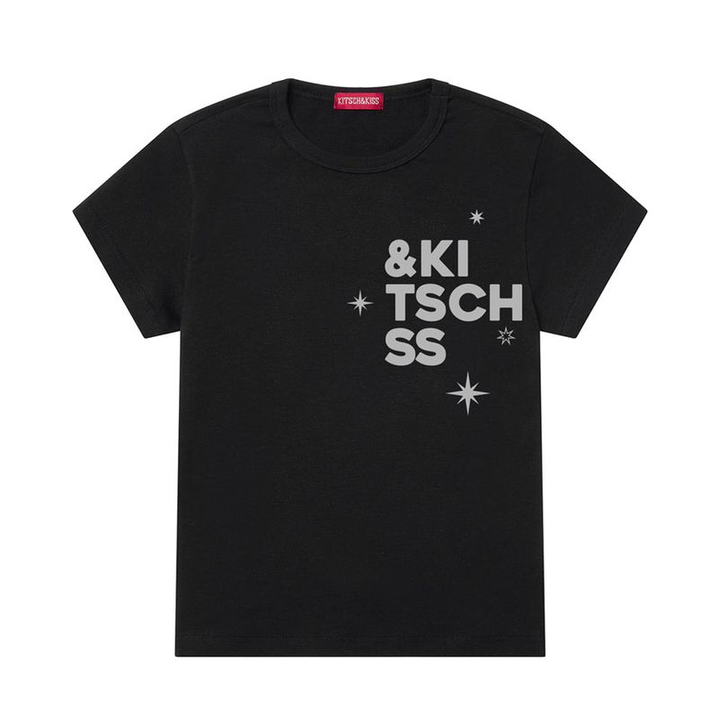 kitsch&kiss（キッチアンドキス）の「STAR LOGO SLIM STRETCH T-SHIRT (SSSKNK-106)（Tops）」