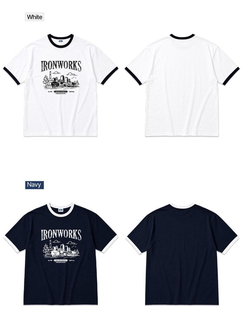 ironworks overfit ringer t-shirt (2color)