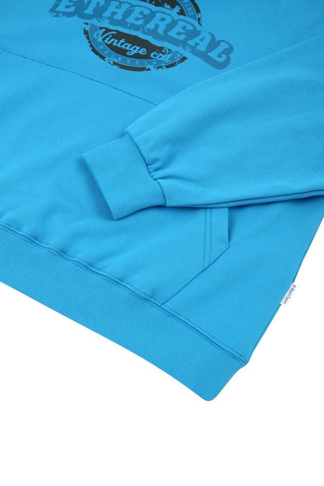 Blue vintage over-fit hoodie