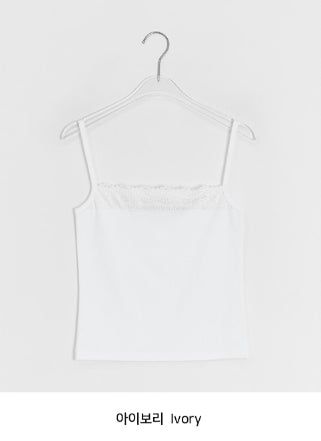 Calpi Lace Ribbed Sleeveless