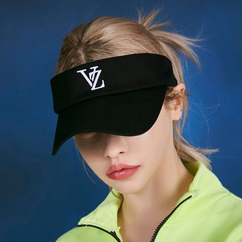 VARZAR（バザール）の「3D Monogram logo over fit sun-visor cap BLACK（Accessories）」