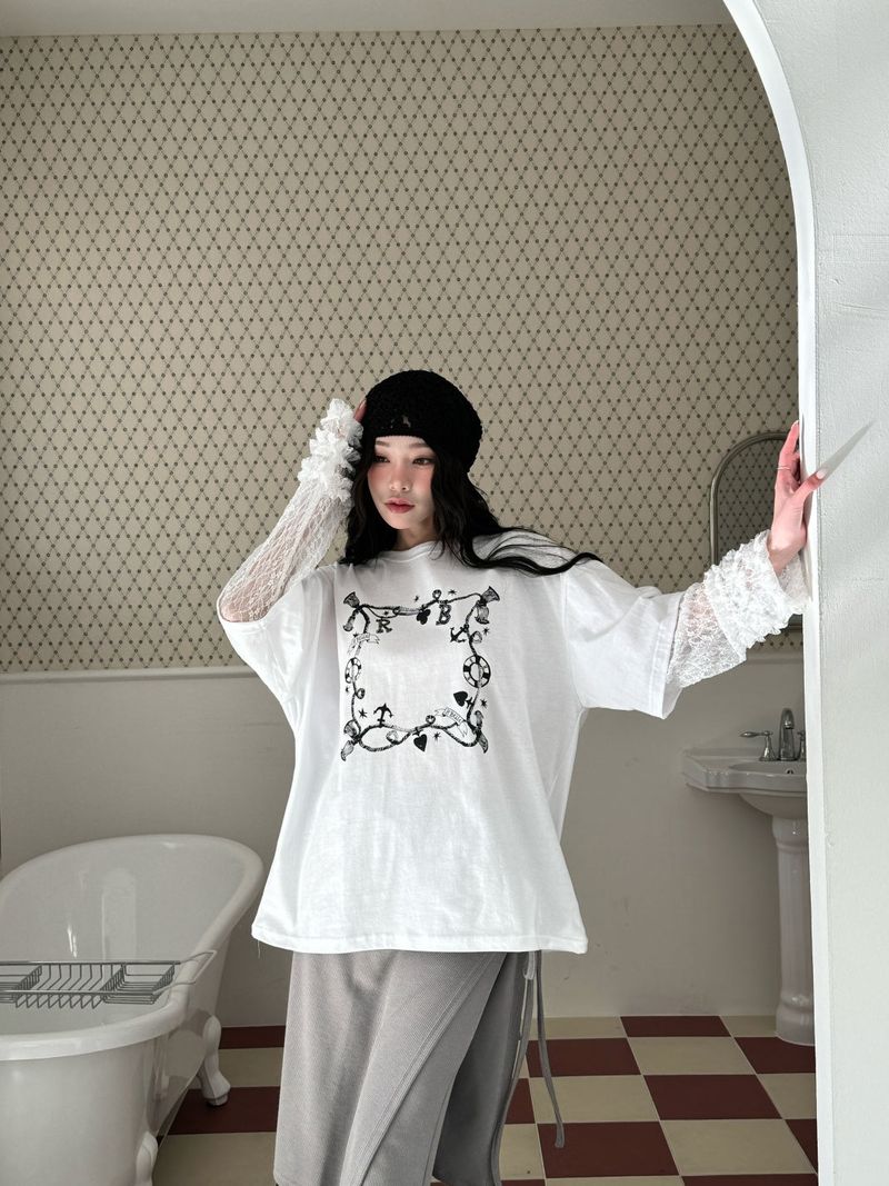 BELLE Lace Layered T-shirt