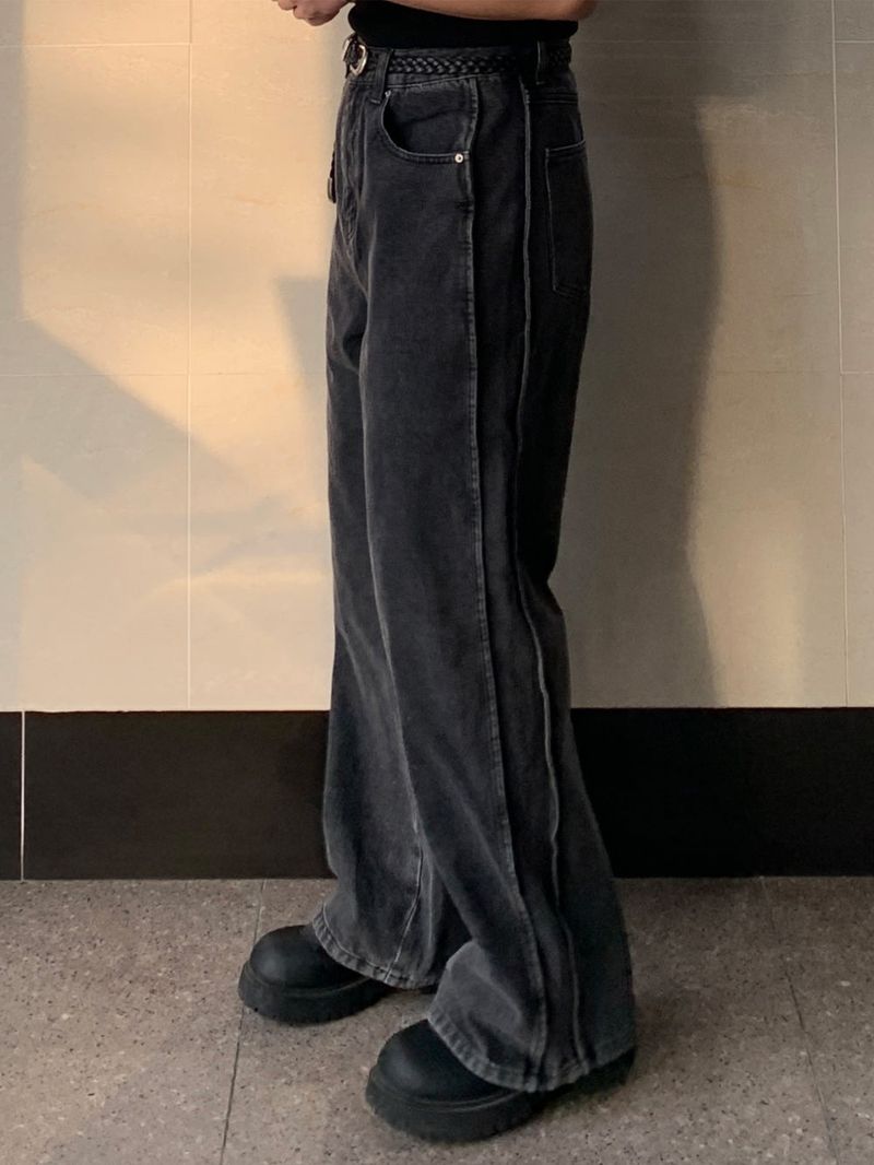 Bajo Side Seam Denim Pants