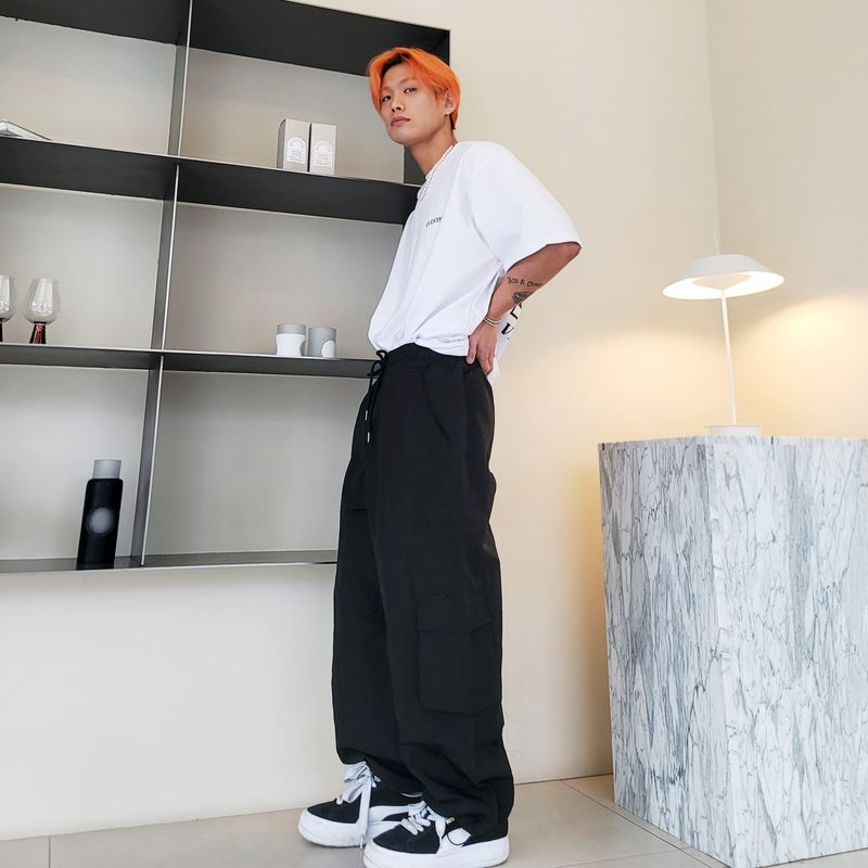 Log Cargo Wide Pants 3color