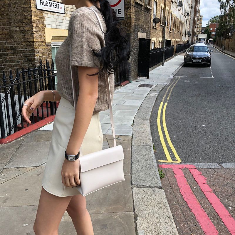 Bullet leather skirt