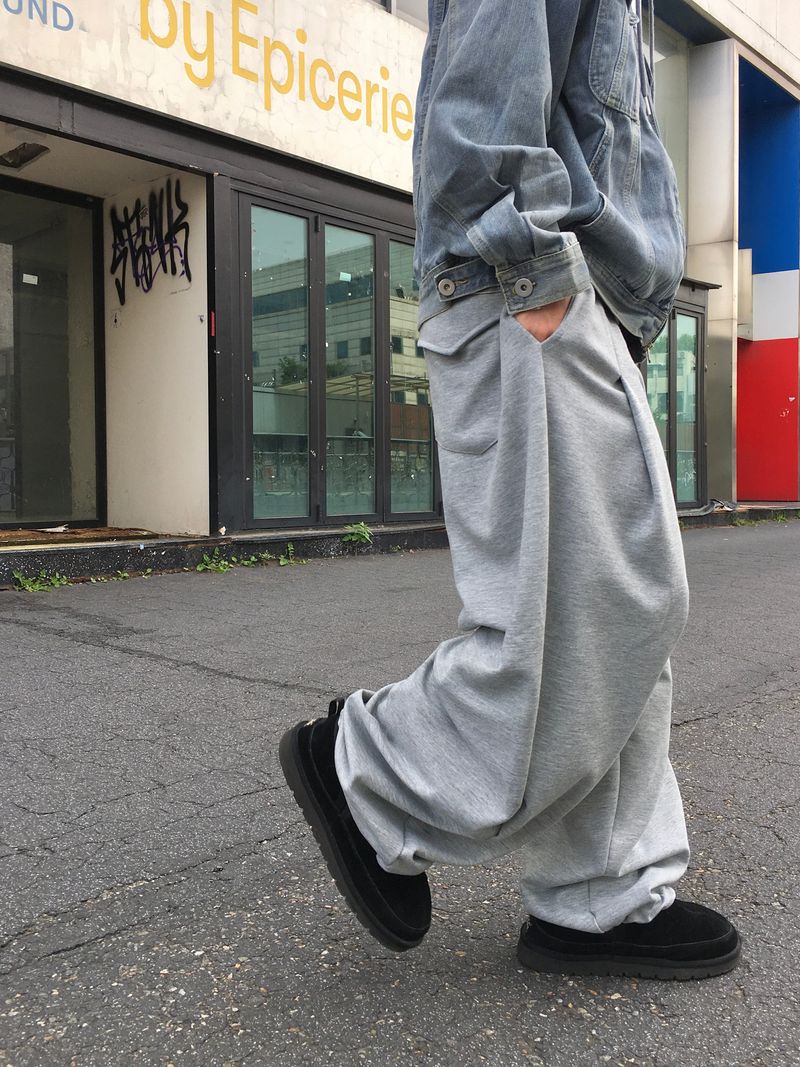 Nod Keyring Pintuck Wide Sweatpants 5C