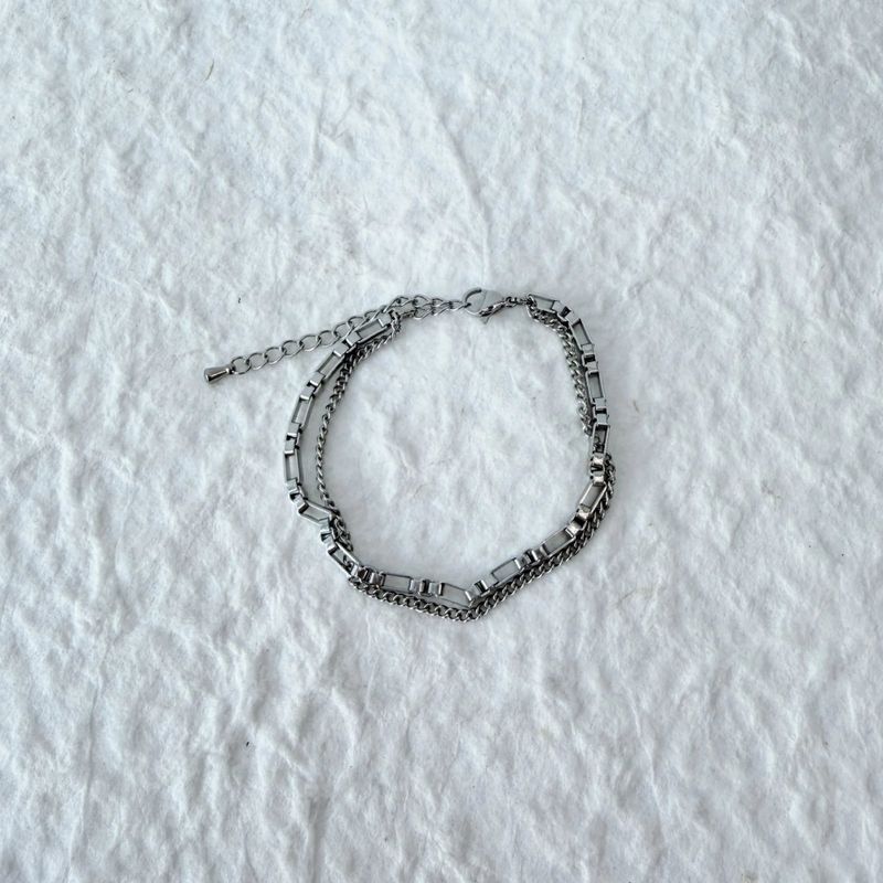 Double Layer Link Bracelet