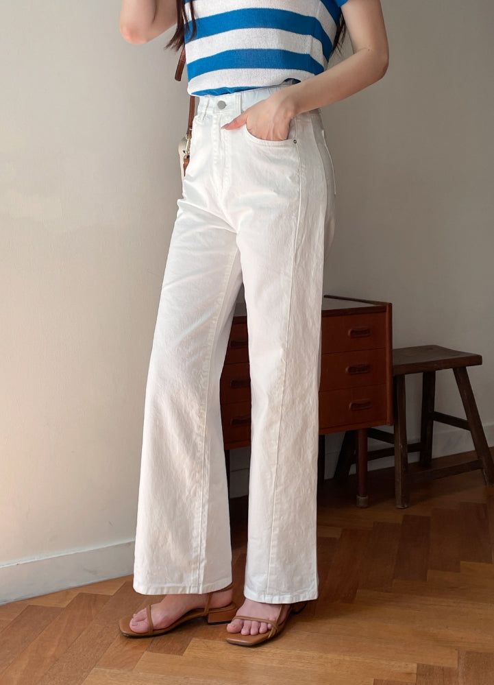 iam mari（アイアム マリ）の「Tihenne Cut Banding Span Semi-Wide Pants（Pants）」