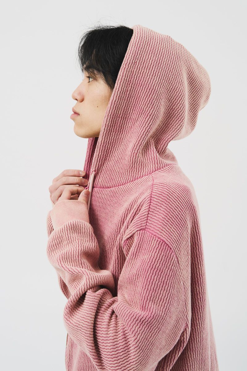 Luar Washed Knitted Zip Hoodie (3color)