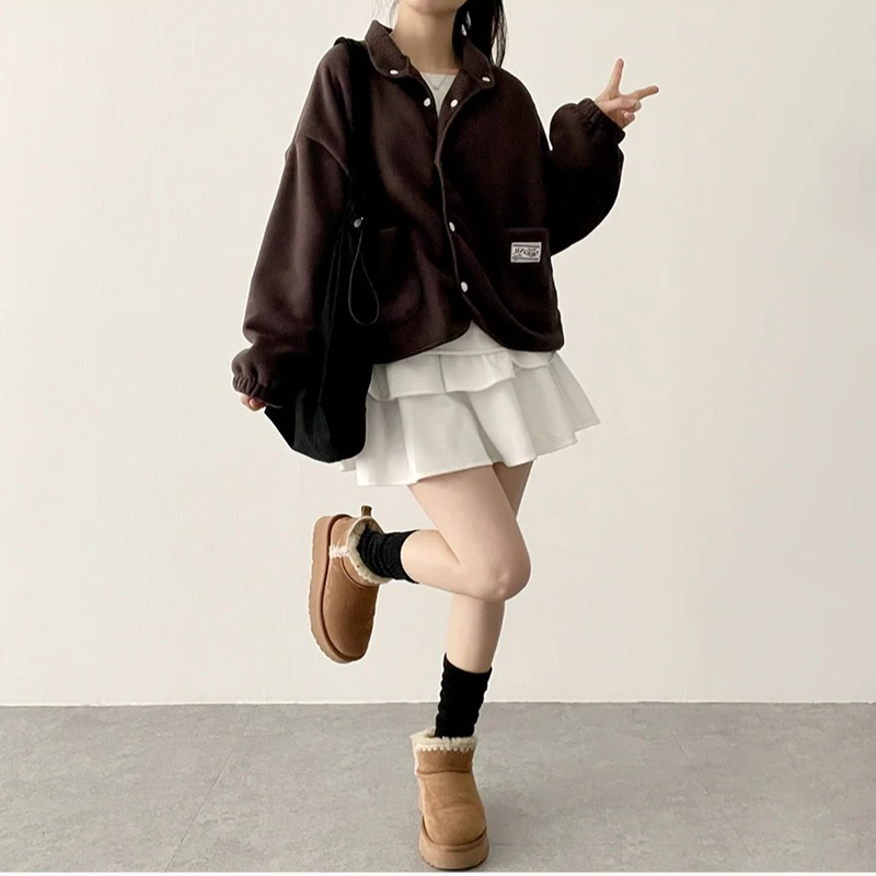 Eddy Tab tick pocket fleece jacket
