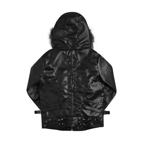"KNIGHT CLUB LEATHER JACKET"