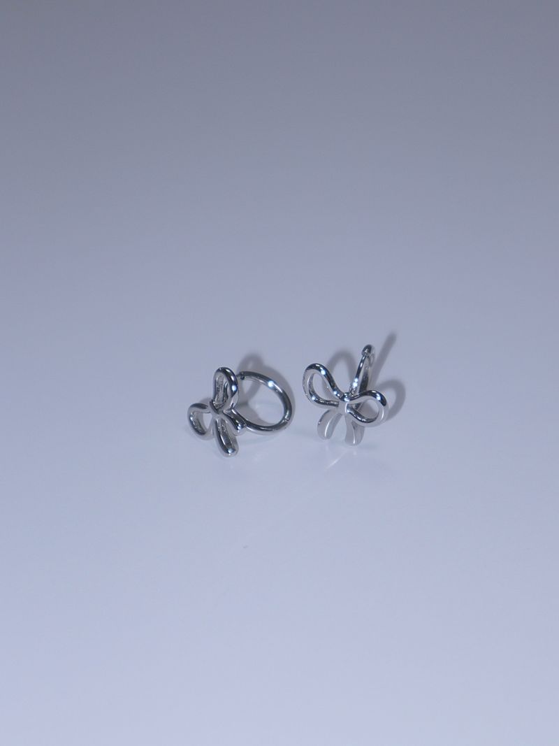 All surgical steel ribbon ring earrings