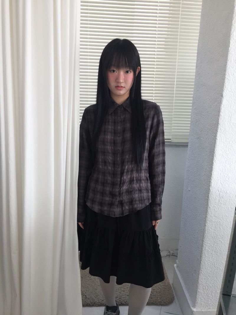 wooon（ウオン）の「ビンテージチェックシャツ（トップス）」