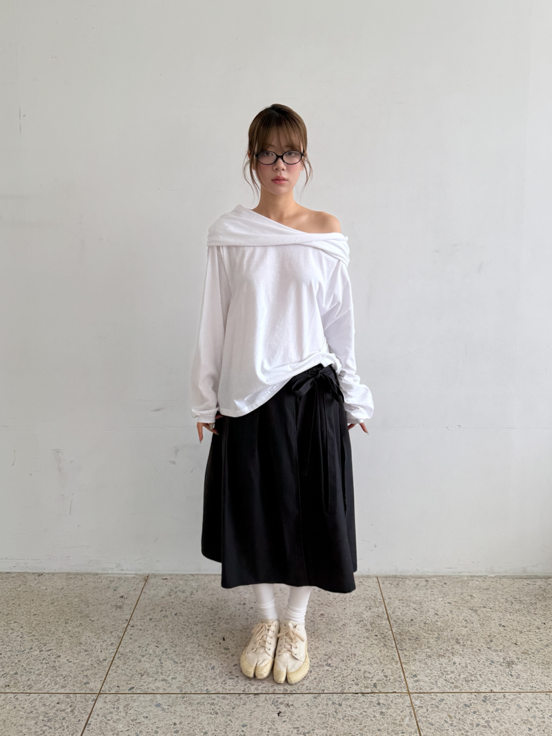 wrap skirt + pleats pants