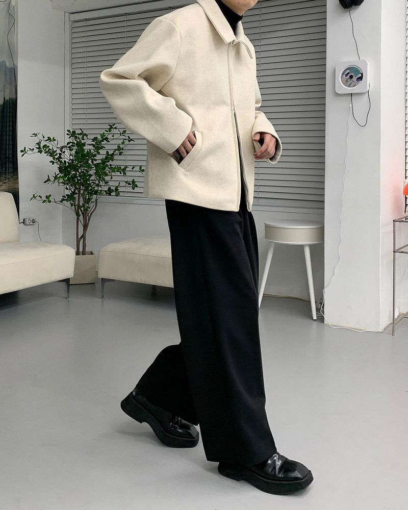CH Napping Pintuck Wide Slacks (2 colors)