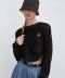 NICOLE CIRCLE LEATHER BELT_BLACK