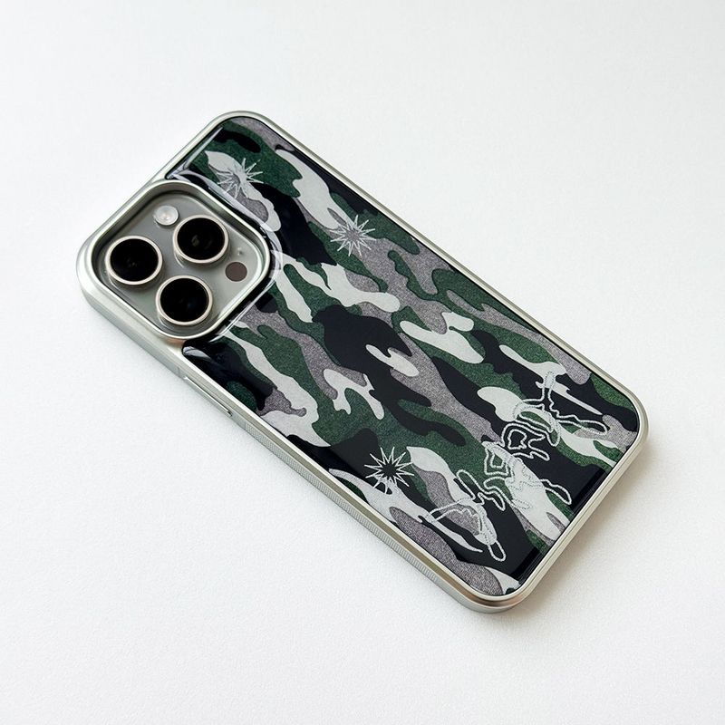Sharpburst Camouflage Phone Case (SV_Green)