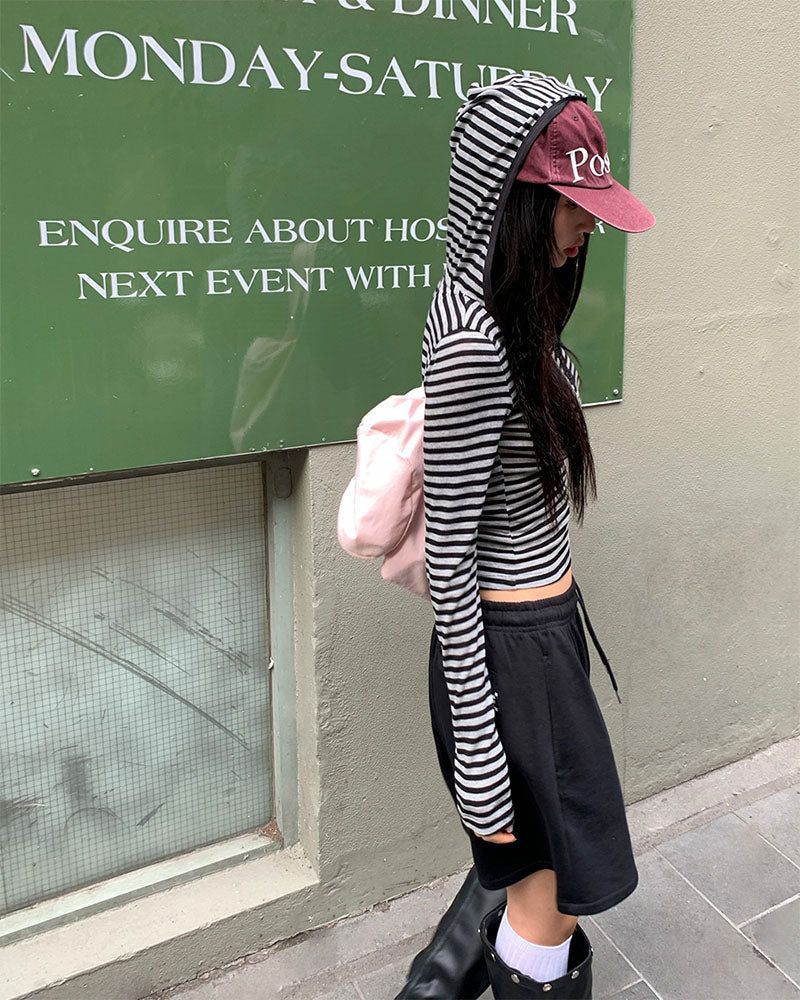 BEIDELLI（ベイデリー）の「[ORIGINAL] Wish Stripe Summer Hoodie（Tops）」