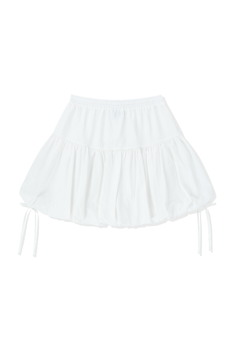 SHIRRING BALLOON SKIRT