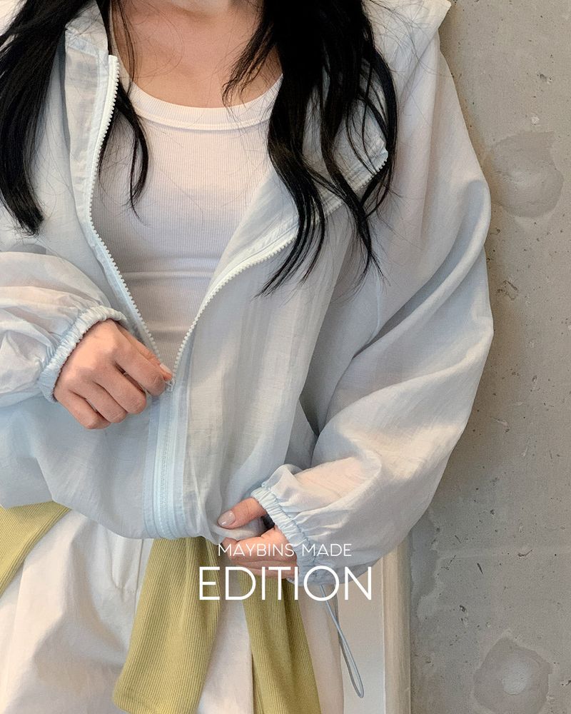 [MADE] Vanin windbreaker hood zip‑up