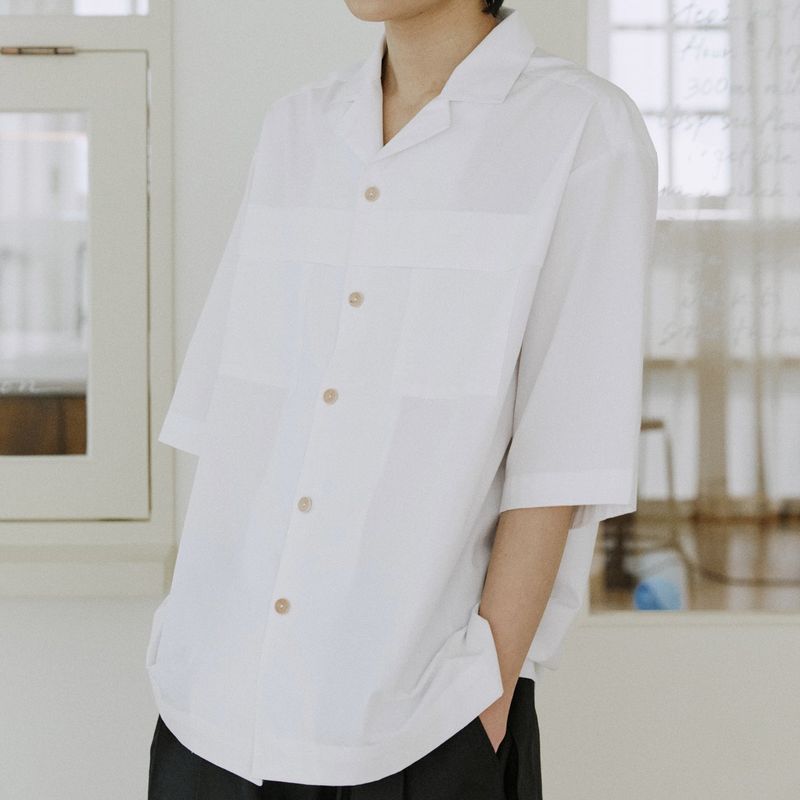 malen（マレン）の「unisex folding shirts white（Tops）」