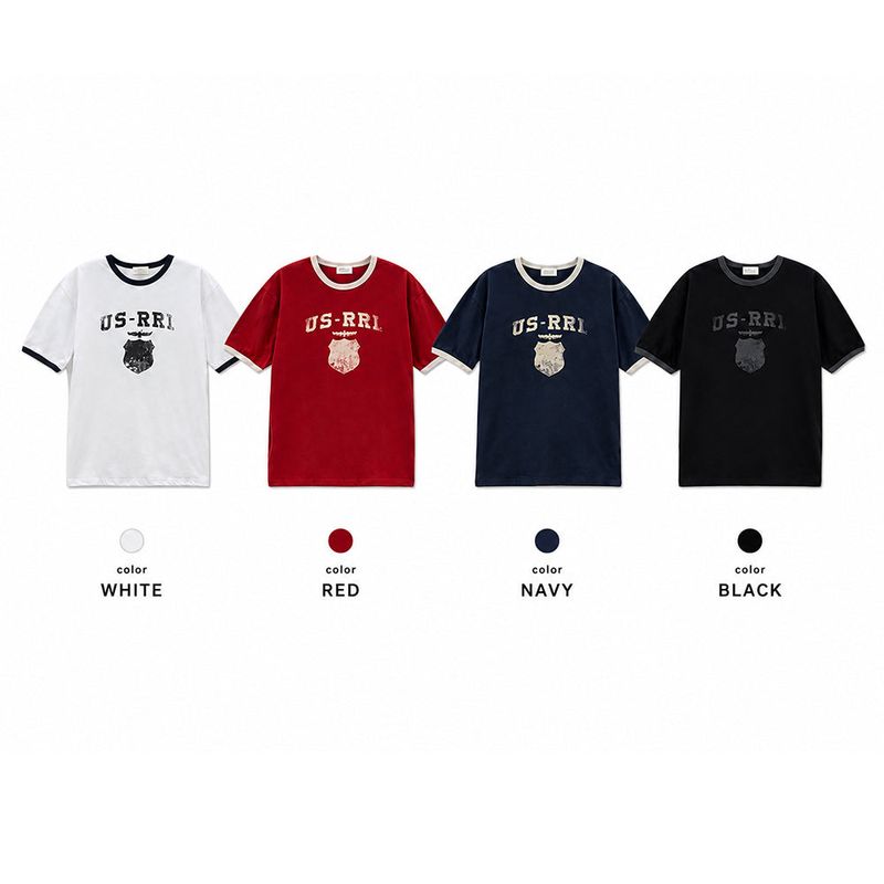 LMN USビンテージリンガー半袖Tシャツ (4 colors)