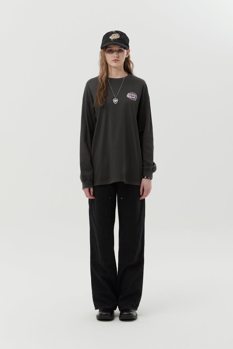 ROCK N ROLL LONG SLEEVE [CHARCOAL]