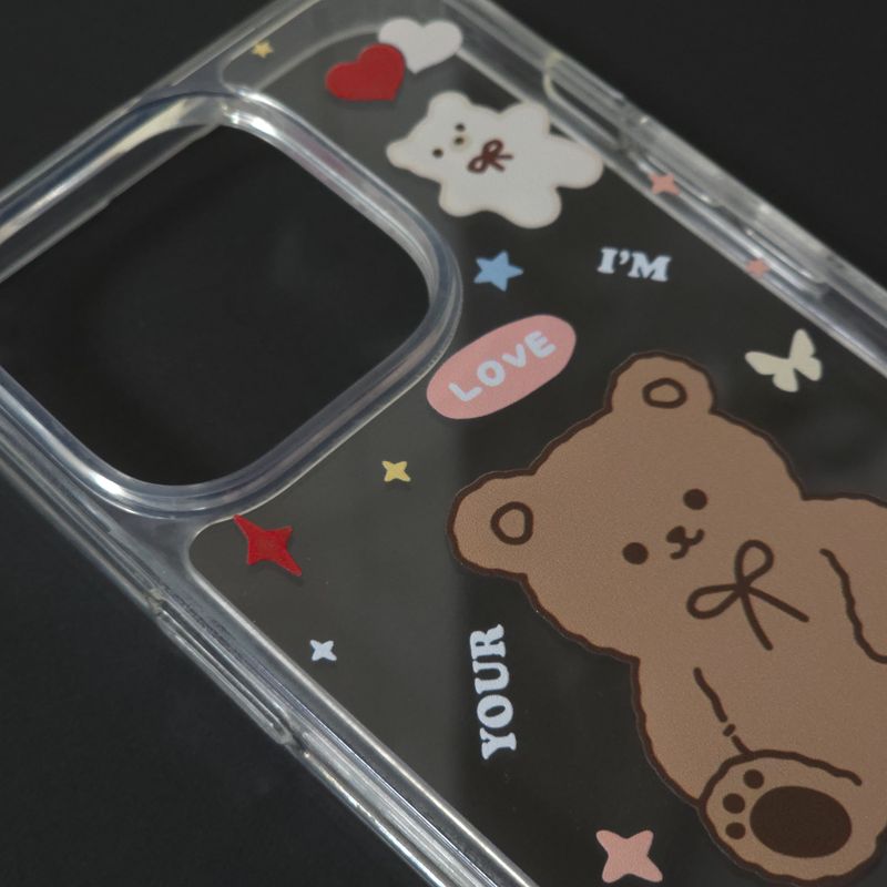 Clear Jelly Hard Phone Case - Teddy's [ iPhone,Galaxy]
