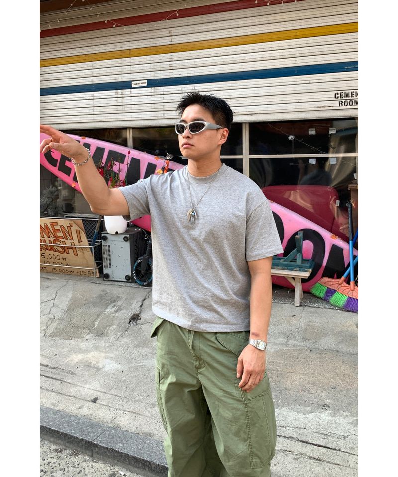 sobaq（ソバック）の「Heavy crop plain short sleeve tee（Tops）」