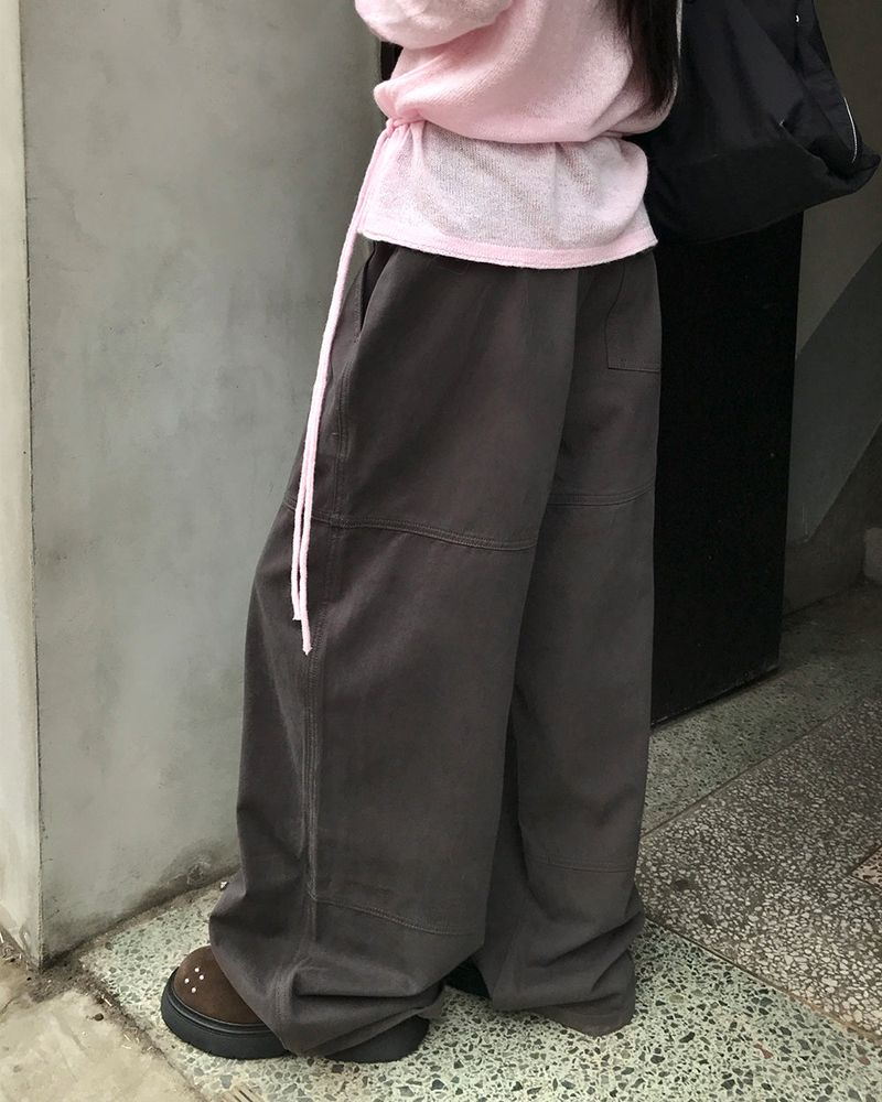 [ORIGINAL] Grape cut cotton pants