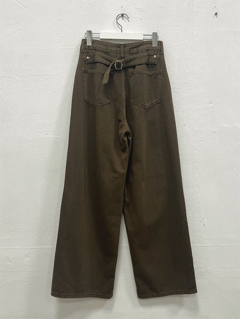 POINT BACK CLIP WIDE PANTS (3C)