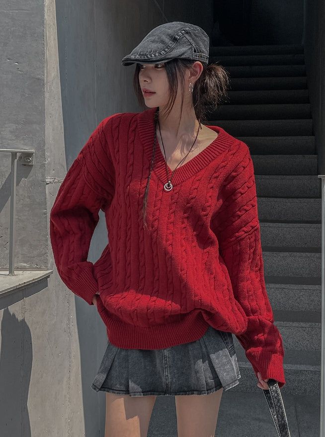 Pocket pleats A-line miniskirt