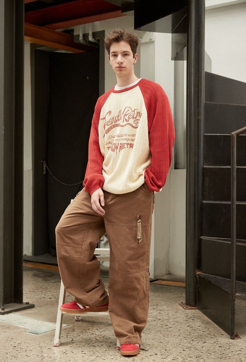 VINTAGE WASHED TAIL POCKET PANTS - BEIGE