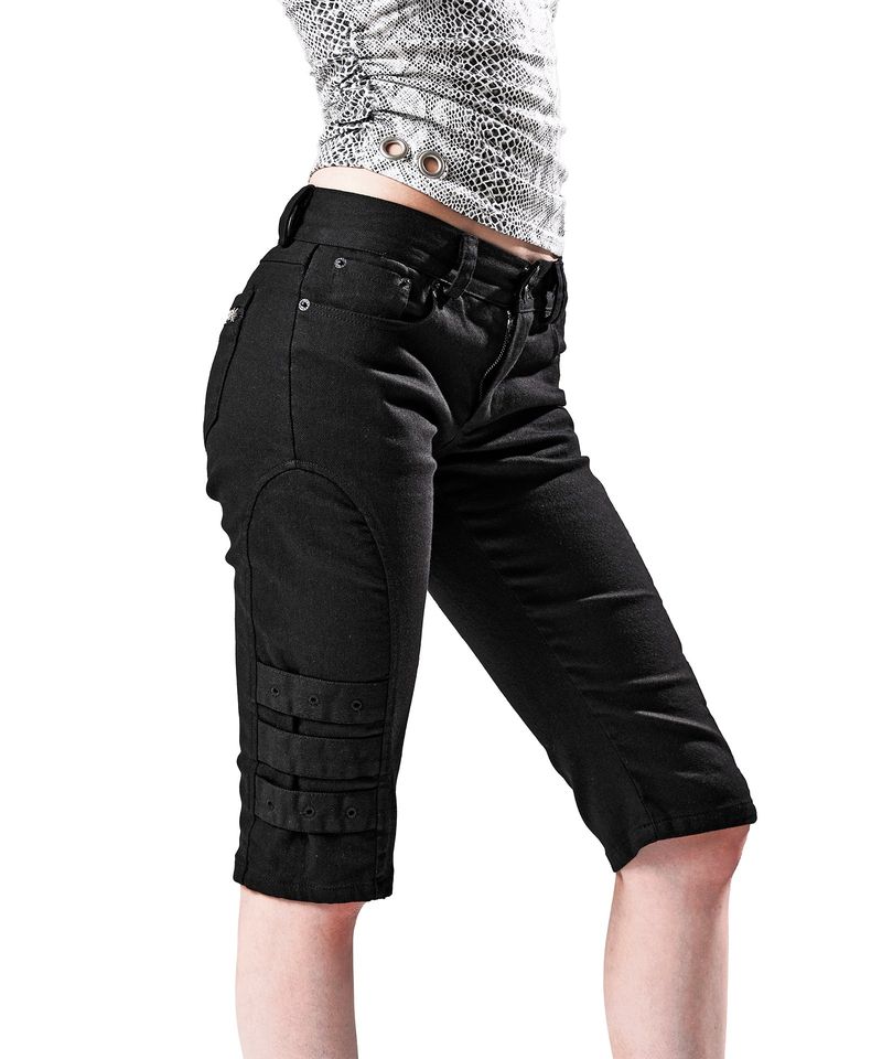 LOW-RISE CURVED PANEL CAPRIS BLACK