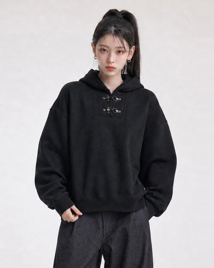 (UNISEX) Fireman Buckle Hoodie