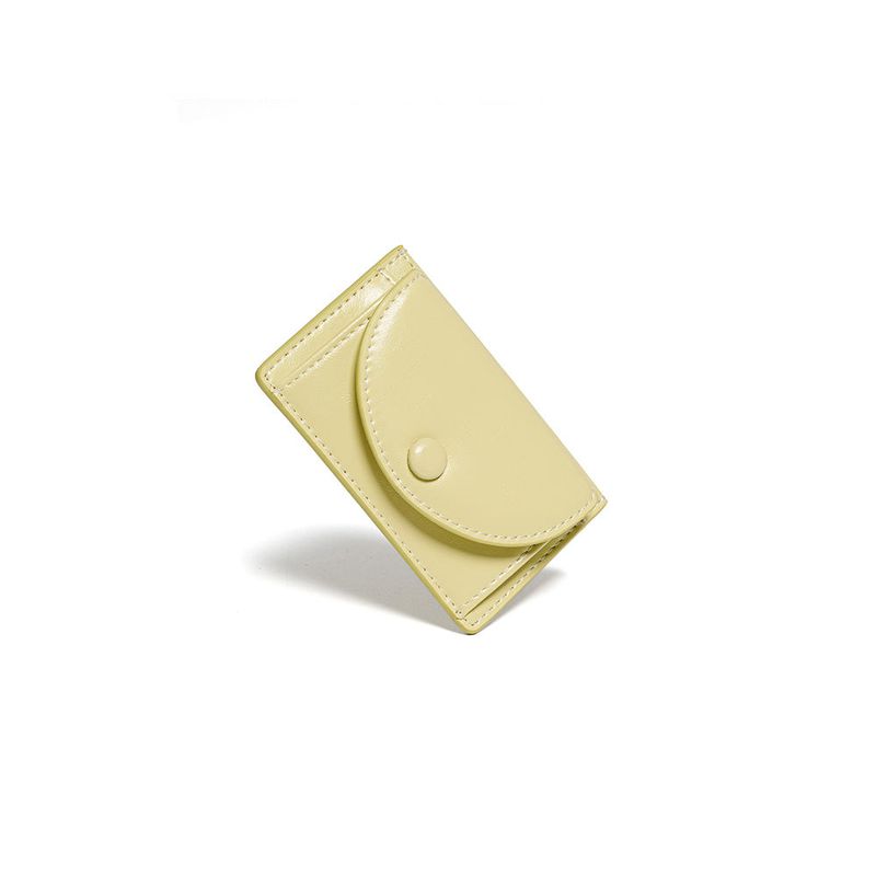 DOT Slim Pocket Mini Coin Transportation Card Wallet pale lemon