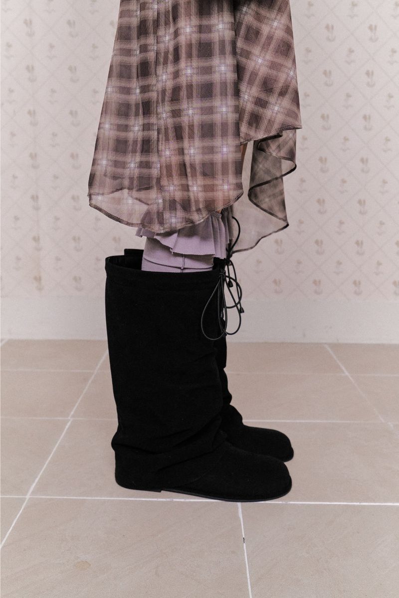 Nutty Suede Long Boots(1color)