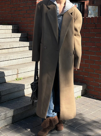 [Unisex] Max double long coat(2color)