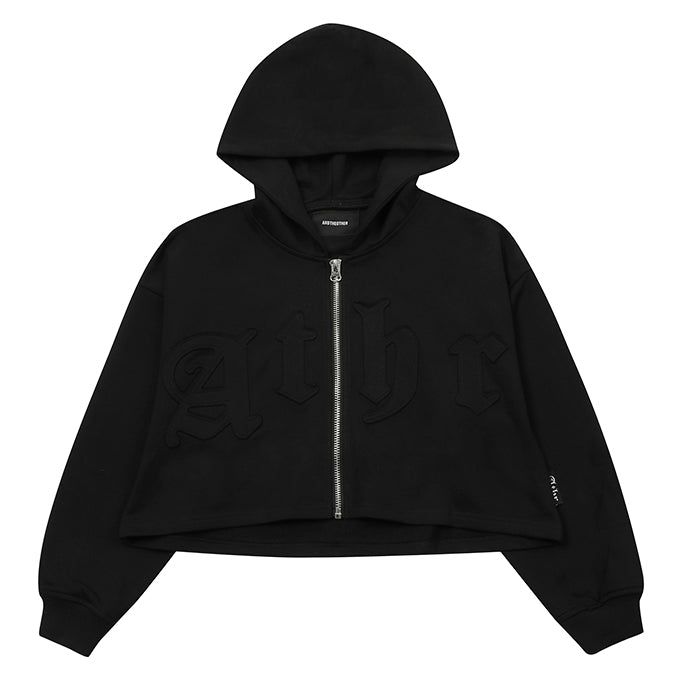 BLACK EDGE LOGO HOOD ZIP-UP