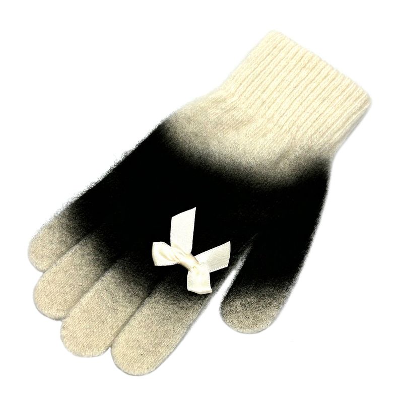 Pussycat Wool Gloves [Ribbon Ivory]