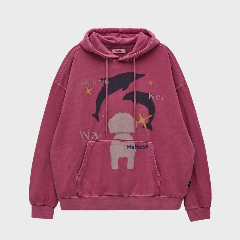 WaiKei(ワイケイ)の「Spray maltese pigment hoodie(Tops)」