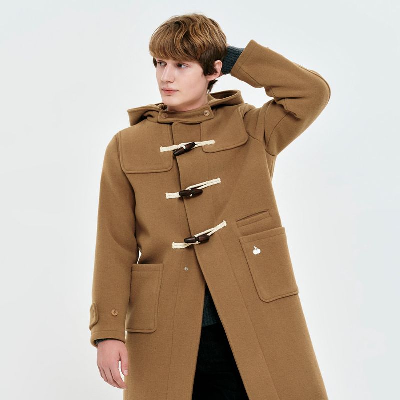 KIRSH（キルシー）の「UNI MONO CHERRY HOODIE LONG DUFFLE COAT [BEIGE]（Jackets/Outerwear）」