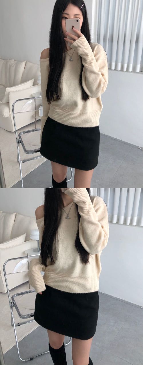 Soft off knit (4color)