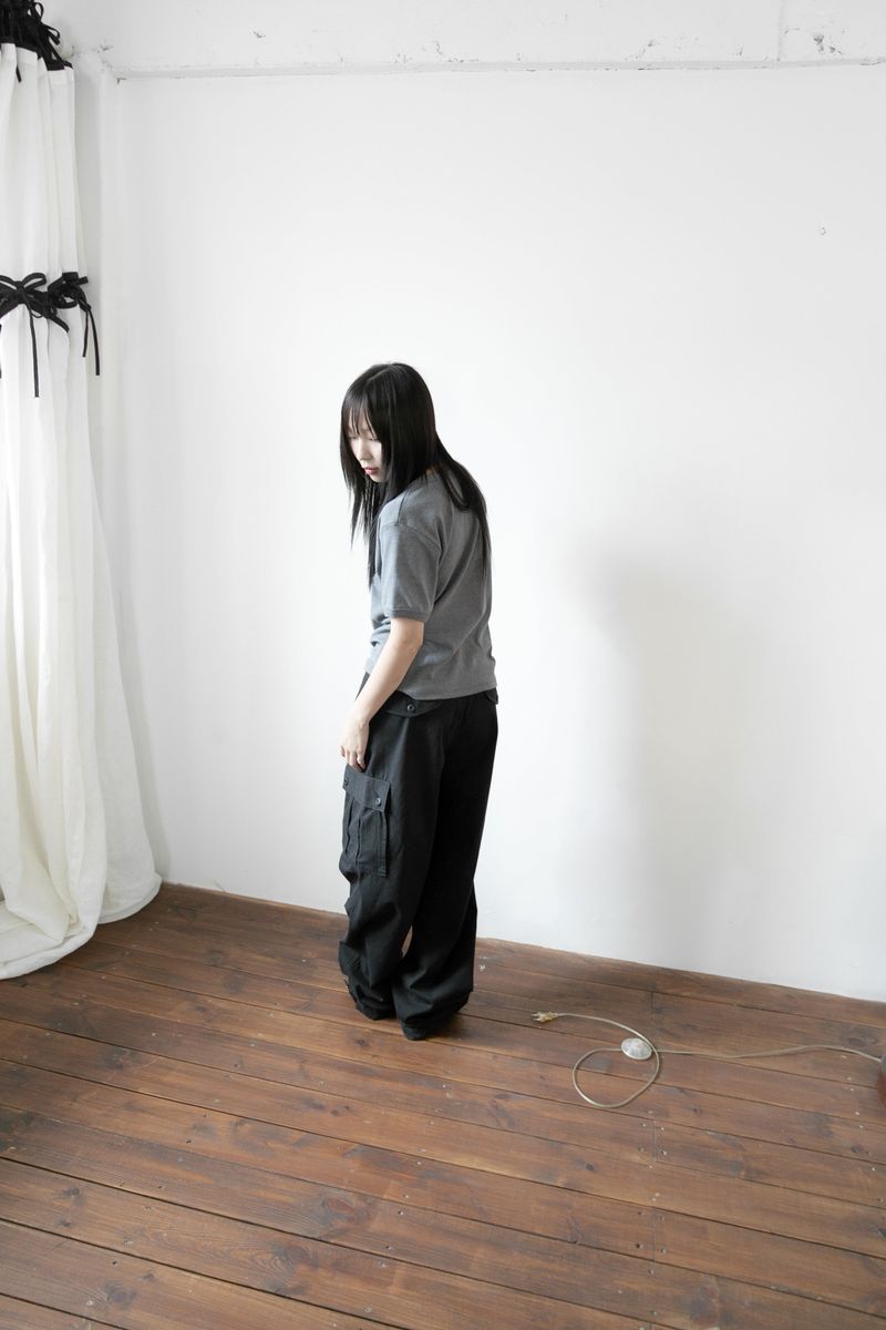 western cargo button pants(2colors)