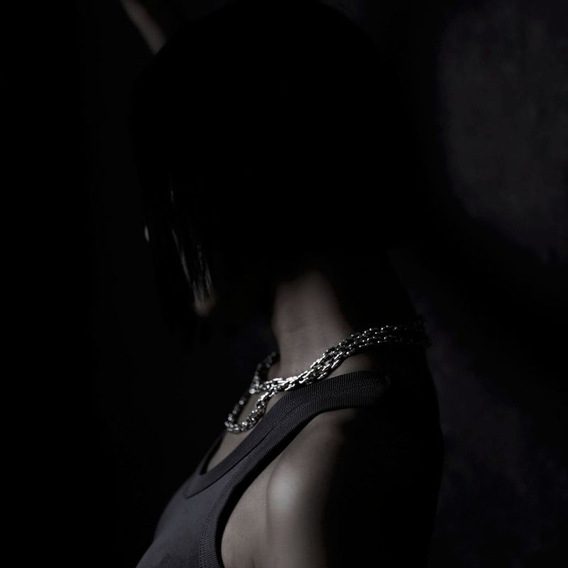 [ORDER MADE] PIPE CHAIN NECKLACE (455 mm)