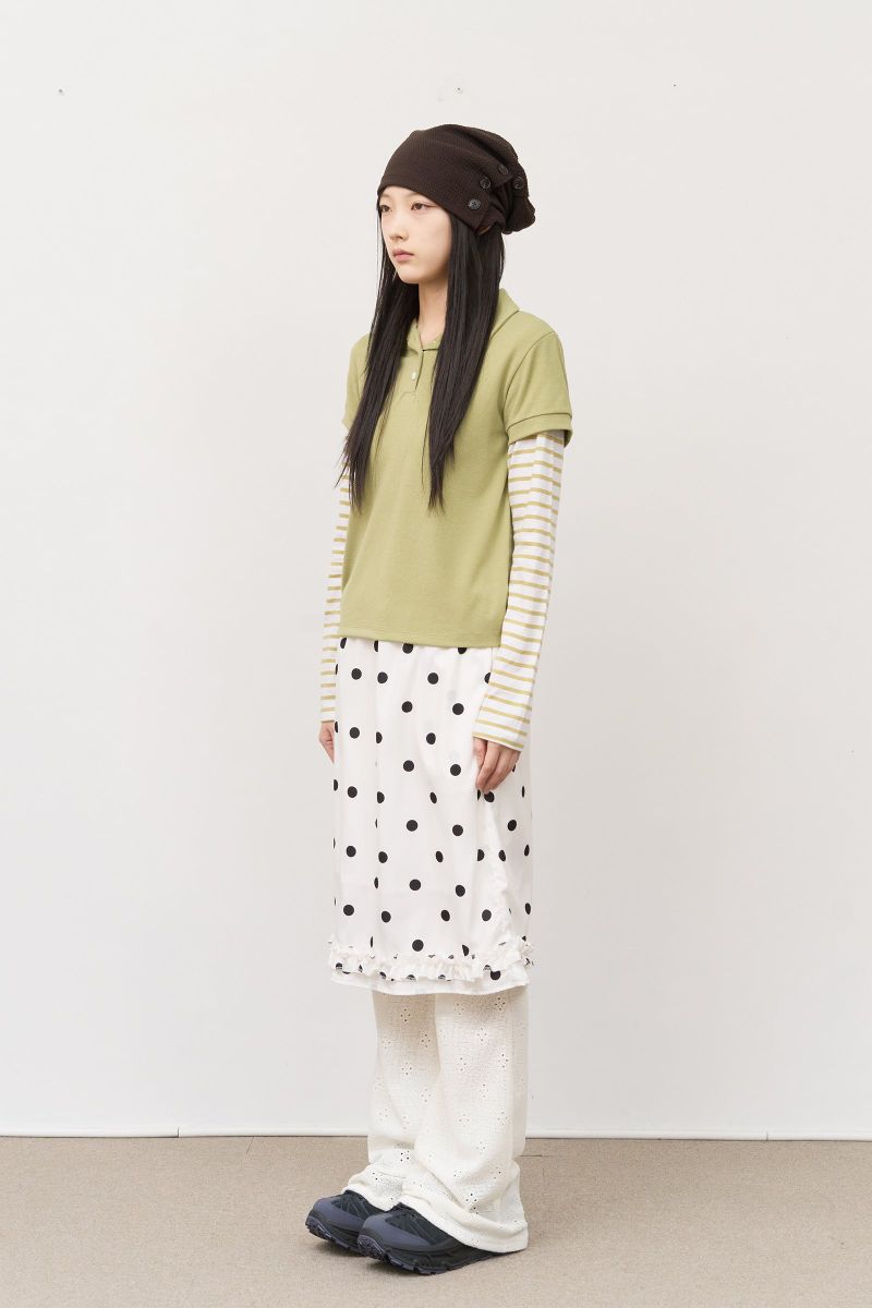 (W) Soap Frill Bubble Skirt